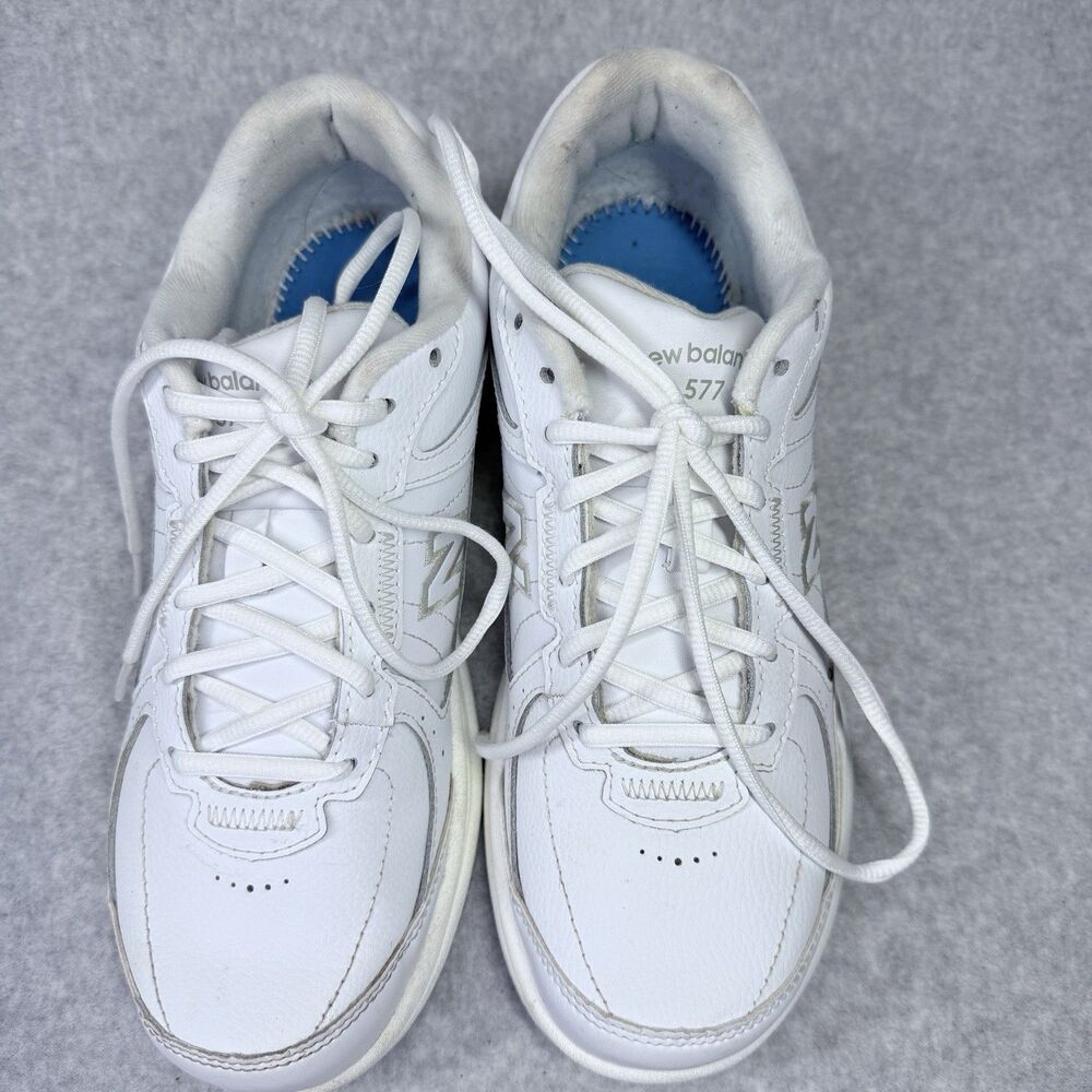 New Balance 577 Shoes Womens White Size 8.5 Lace‑Up Walking Tennis Lace Up - Picture 6 of 11